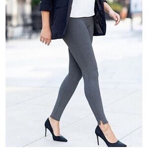SPANX Ankle Length Ponte Hem Slit Leggings